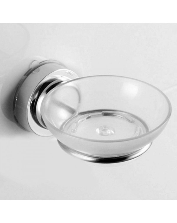 Stainless Steel Strong Vacuum Suction Cup Bathroom Soap Shelf Dish Holde