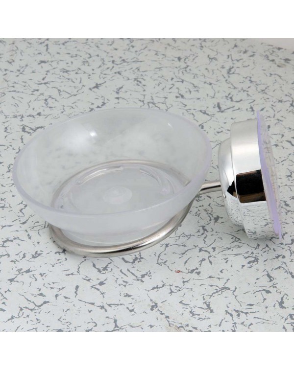 Stainless Steel Strong Vacuum Suction Cup Bathroom Soap Shelf Dish Holde