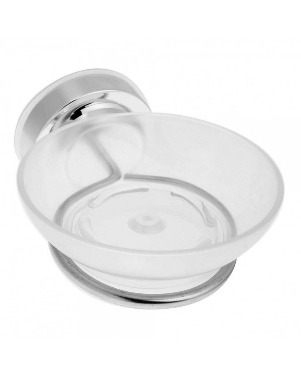 Stainless Steel Strong Vacuum Suction Cup Bathroom Soap Shelf Dish Holde