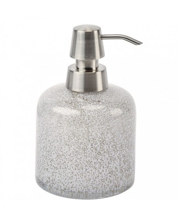 White Fyra Glass Soap Dispenser