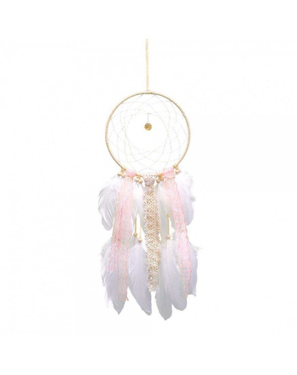 Lace Bead Feather Dream Catcher Net Hand...