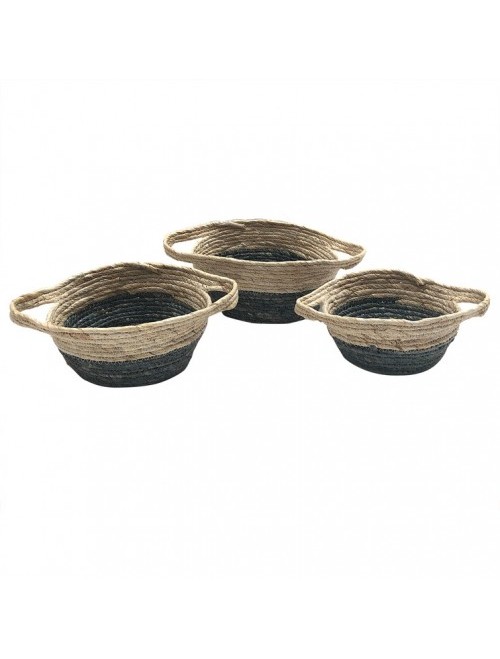 3 Piece Flat Base Corn Basket Set