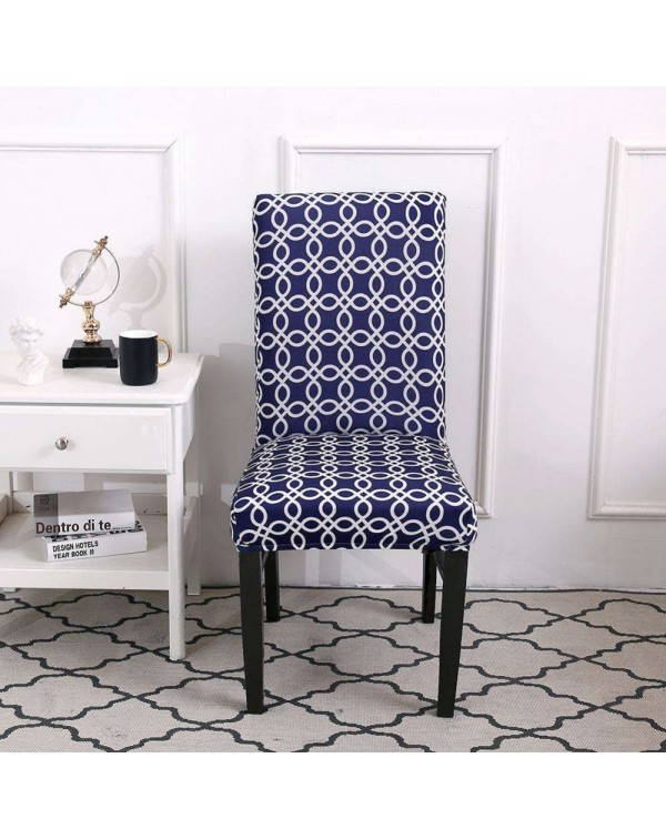 Print Removable Chair Cover Elastic Slipcover Modern Home Hotel Seat Case