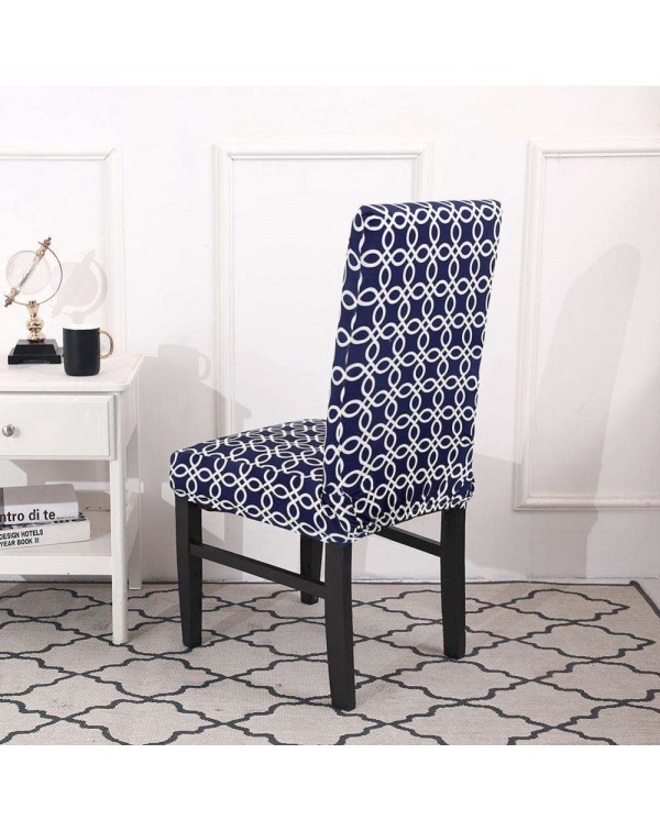 Print Removable Chair Cover Elastic Slipcover Modern Home Hotel Seat Case