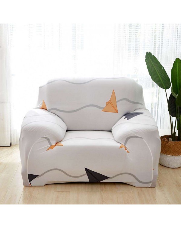 Airplane Print Tight Wrap Slipcover All-Inclusive Elastic Thin Sofa Cover