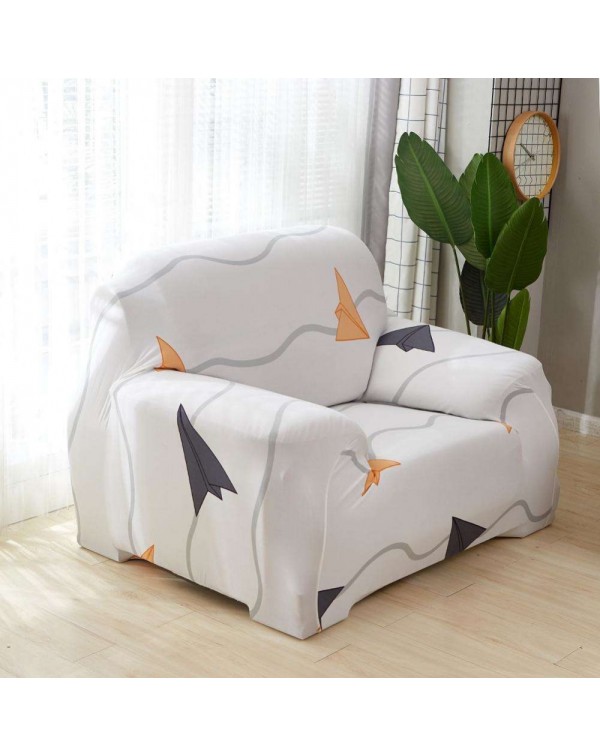 Airplane Print Tight Wrap Slipcover All-Inclusive Elastic Thin Sofa Cover