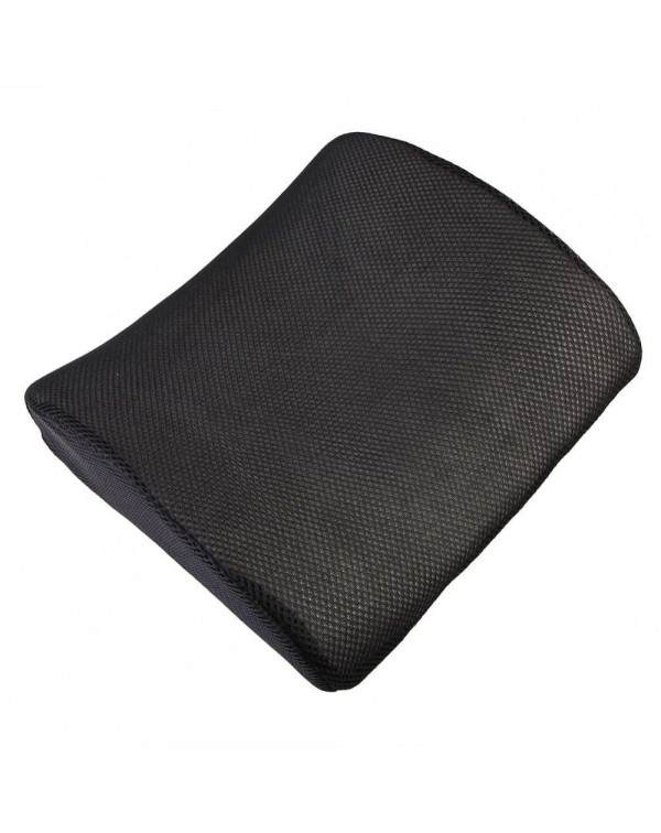 Memory Foam Lumbar Back Support Cushion Pillow for Home Car Auto Seat Black