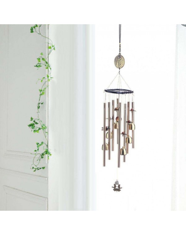 Copper Alloy Tube Bells Wind Chime Chapel Garden Wall Hang Ornament