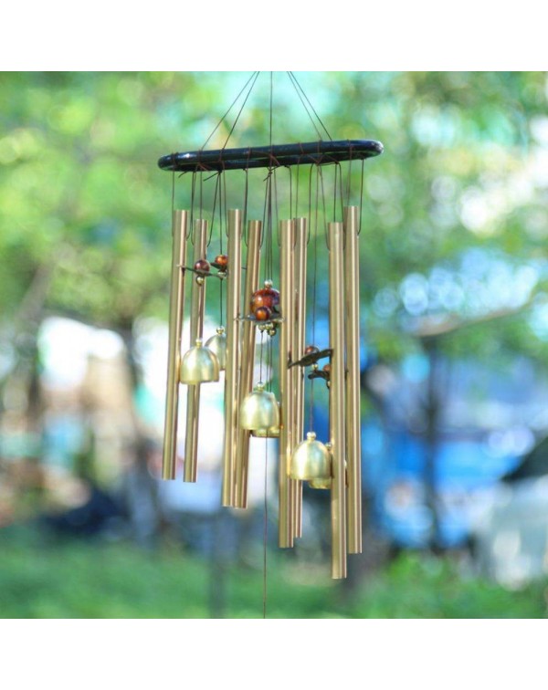 Copper Alloy Tube Bells Wind Chime Chapel Garden Wall Hang Ornament