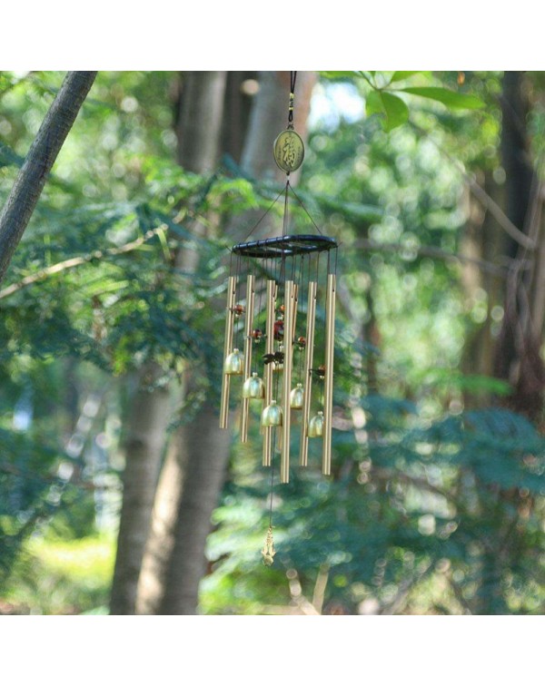 Copper Alloy Tube Bells Wind Chime Chapel Garden Wall Hang Ornament