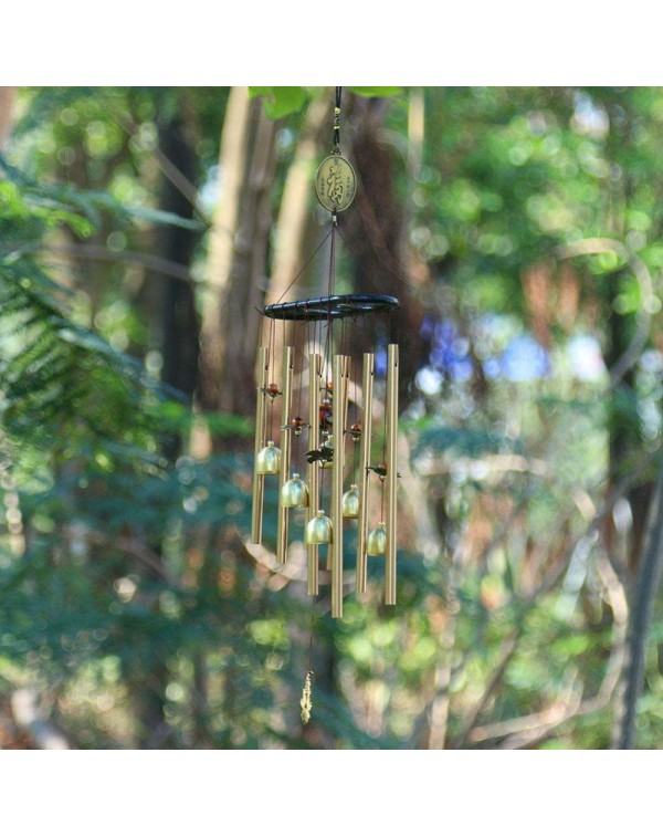 Copper Alloy Tube Bells Wind Chime Chapel Garden Wall Hang Ornament