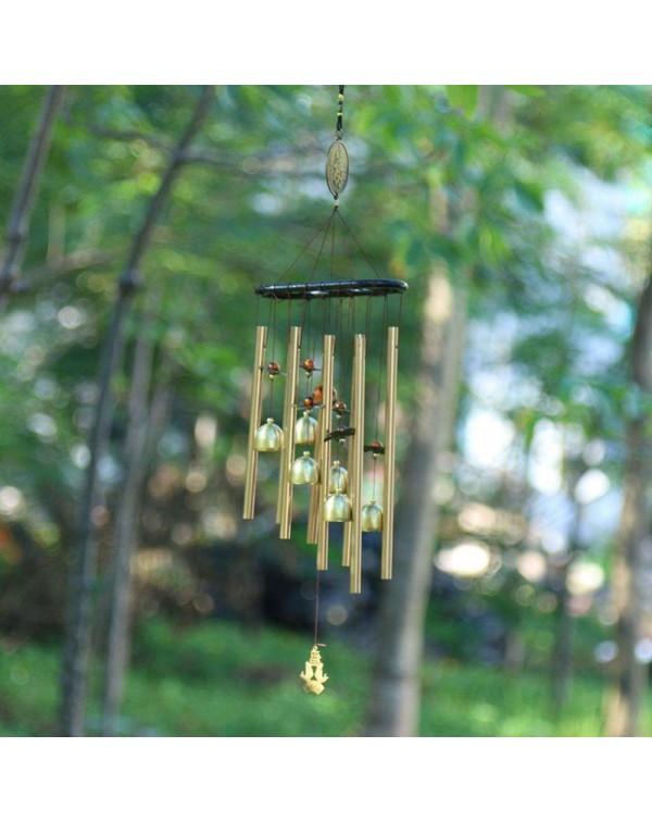 Copper Alloy Tube Bells Wind Chime Chapel Garden Wall Hang Ornament