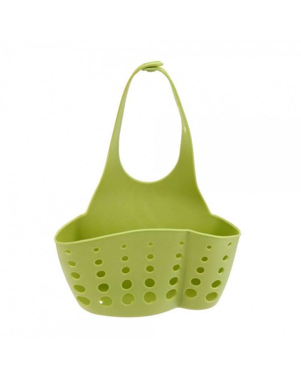 Housing Kitchen Shelves Rack Kitchen Sponge Holder Storage Basket(Green)