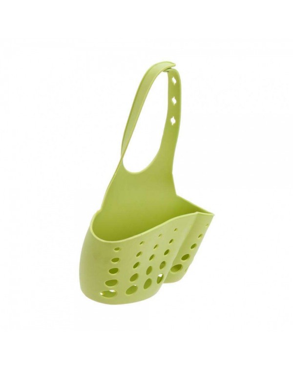 Housing Kitchen Shelves Rack Kitchen Sponge Holder Storage Basket(Green)