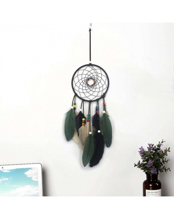 Feathers Beads Handmade Dreamcatcher Craft Dream Catcher Net Home Car Decor