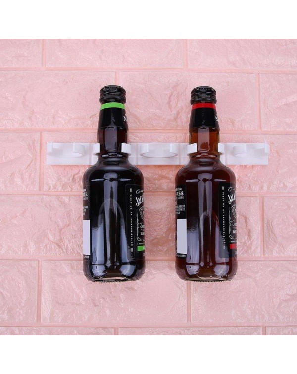 4pcs White Plastic Spice Rack Clip Bottleneck Storage Holder Kitchen Tools