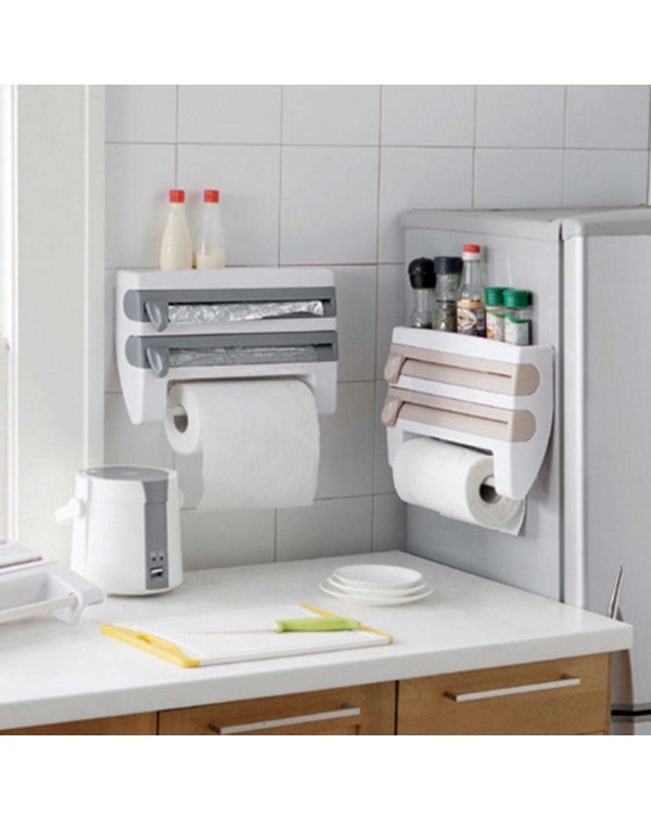 Kitchen Tissue Holder Hanging Bathroom Toilet Roll Paper Holder Rack