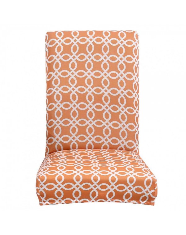 Thin Elastic Chair Cover Print Seat Case...