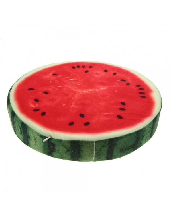 3D Print Fruit Office Chair Back Cushion Sofa Throw Pillow Watermelon 40cm