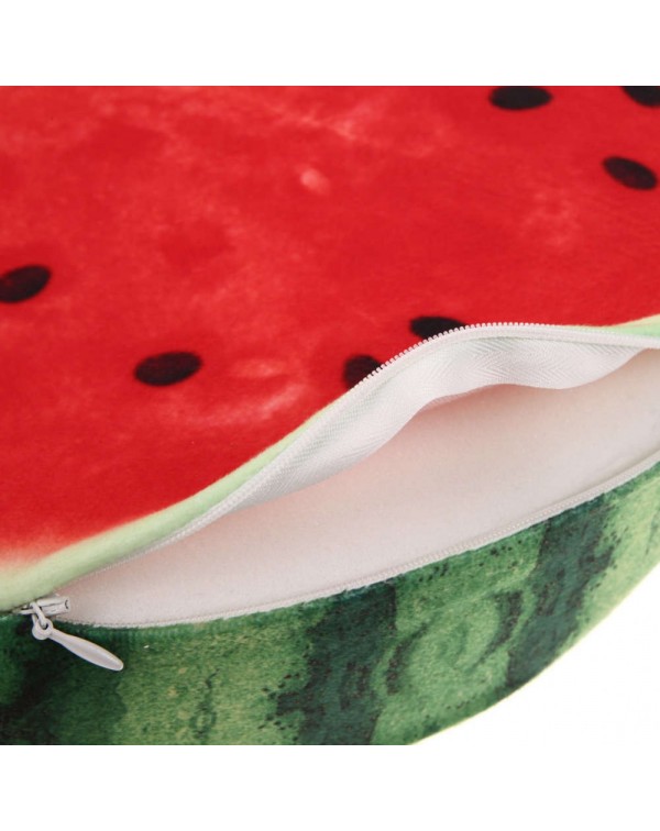 3D Print Fruit Office Chair Back Cushion Sofa Throw Pillow Watermelon 40cm