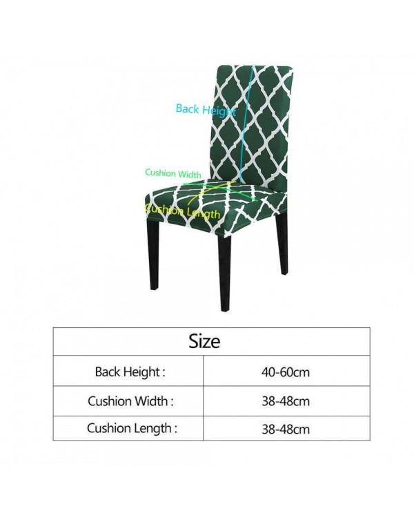 Digital Dining Chair Cover Removable Anti-dirty Seat Cushion