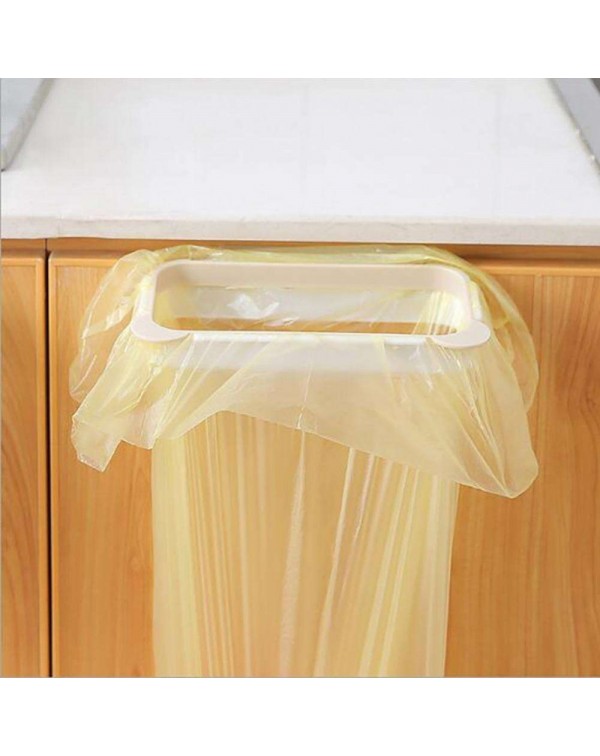 Panda Garbage Bag Holder Plastic Bracket Stand Rack Trash Hanger (Apricot)