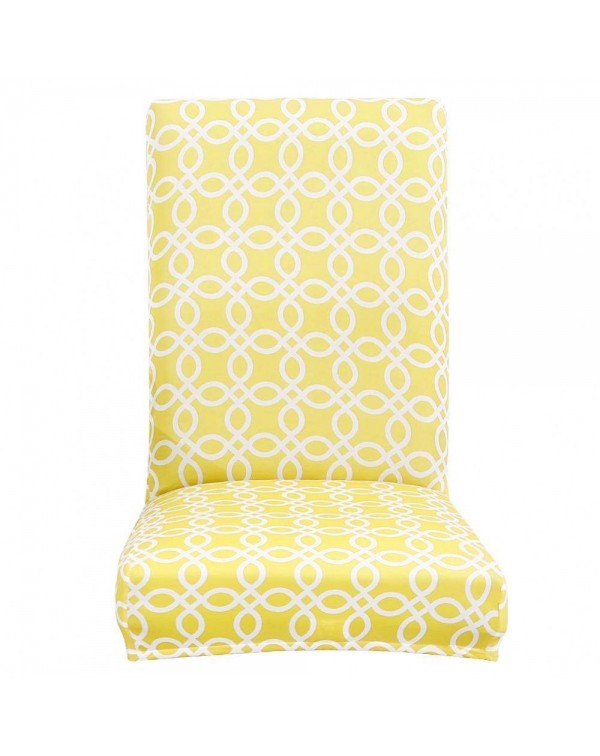 Print Elastic Chair Cover Seat Cushion W...