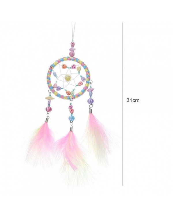 DIY Feathers Handicraft Dreamcatcher Handmade Dream Catcher Net Wall Decor