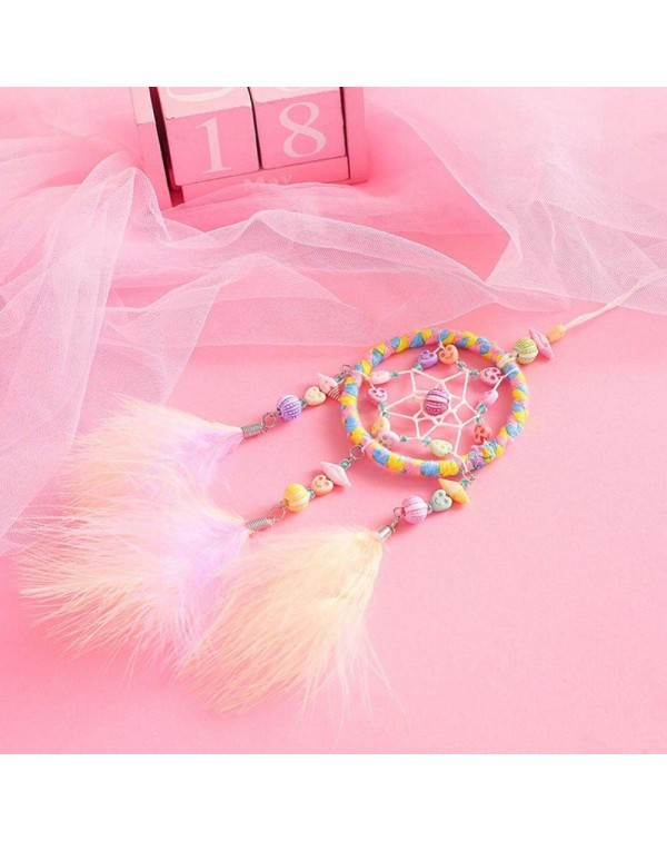 DIY Feathers Handicraft Dreamcatcher Handmade Dream Catcher Net Wall Decor