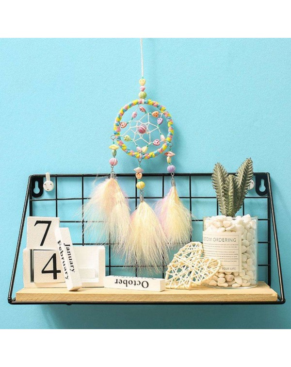 DIY Feathers Handicraft Dreamcatcher Handmade Dream Catcher Net Wall Decor