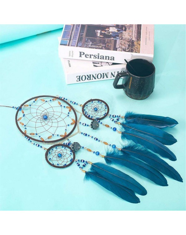 Wind Chimes Hanging Decorations Handmade Dreamcatcher Home Art Feather Gift