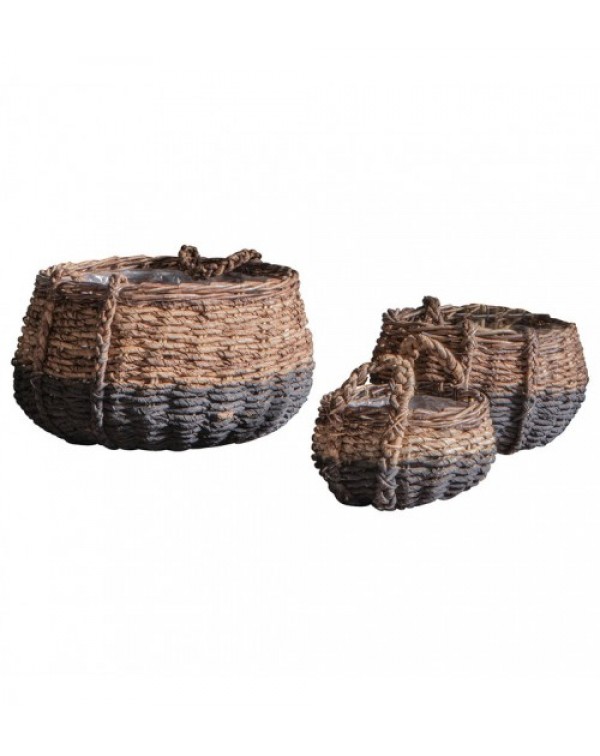 3 Piece Elorza Woven Basket Set