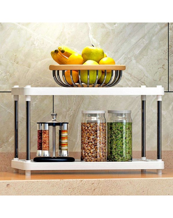 2/3 Tiers Bathroom Kitchen Shelf Holder Floor Stand Storage Rack Organizer