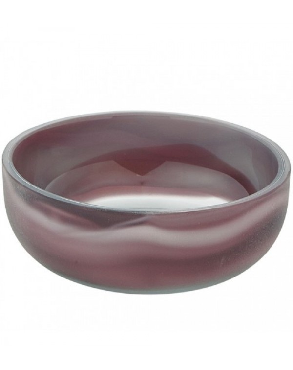 Aubergine Tibor Glass Soap Dish