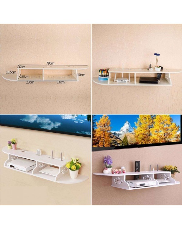 Floating Shelves Chic Wall Mount for CD TV DVD Book Display Storage Modern