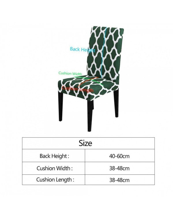 Printed Chair Cover Elastic Slipcover Removable Anti Dirty Seat Cushion