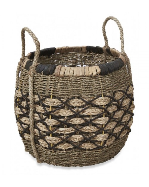 2 Piece Coree Woven Seagrass Basket Set