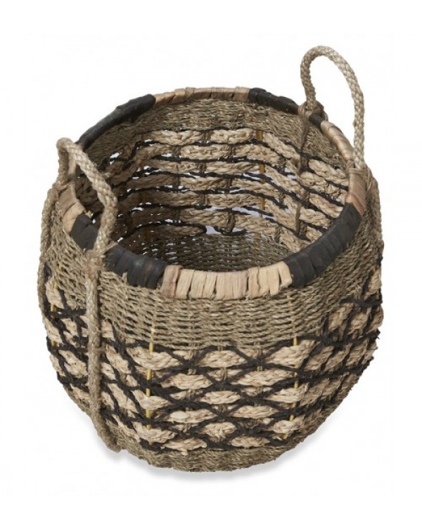 2 Piece Coree Woven Seagrass Basket Set