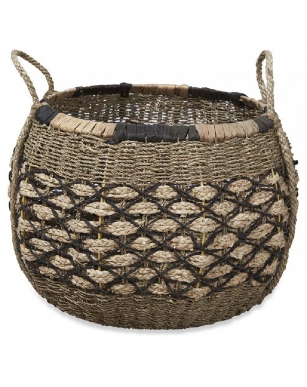 2 Piece Coree Woven Seagrass Basket Set