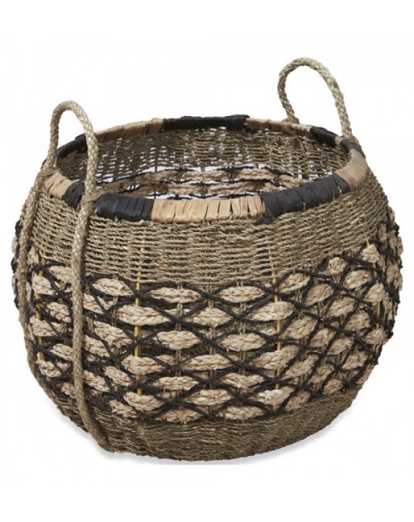 2 Piece Coree Woven Seagrass Basket Set