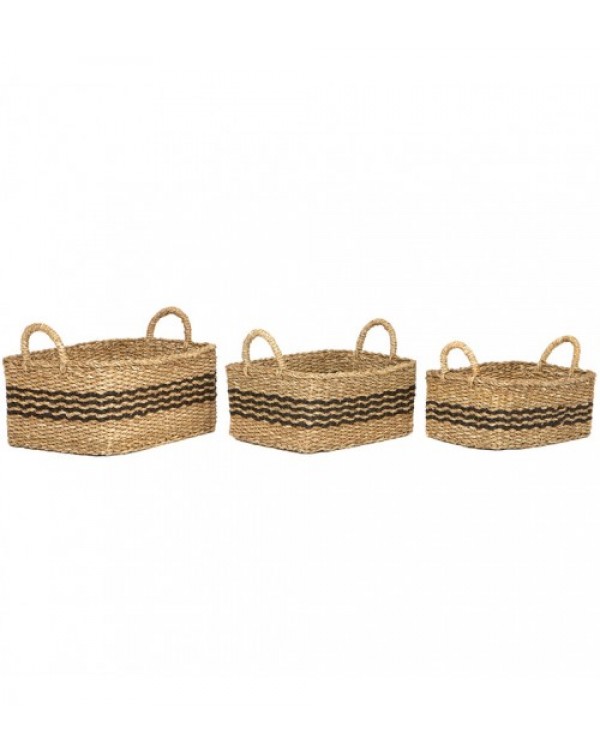 3 Piece Palash Jute Basket Set