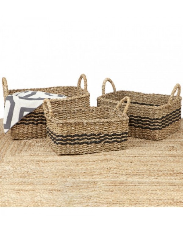 3 Piece Palash Jute Basket Set