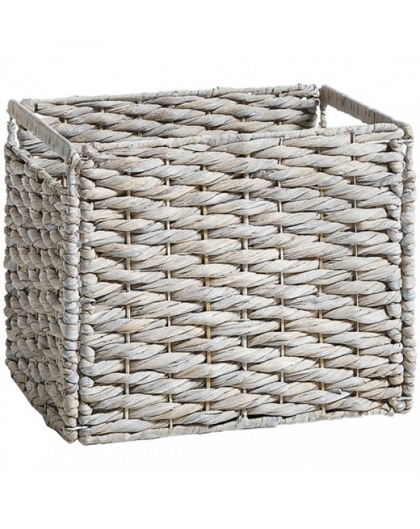 White Ellie Wicker Container