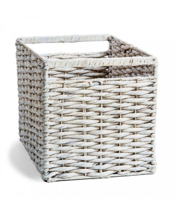 White Ellie Wicker Container