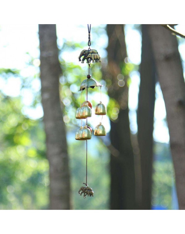 Alloy Metal Wind Chime Chapel Wind Bells Garden Wall Hang Ornament