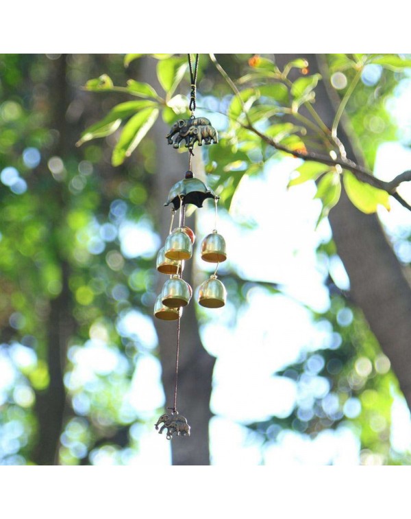 Alloy Metal Wind Chime Chapel Wind Bells Garden Wall Hang Ornament