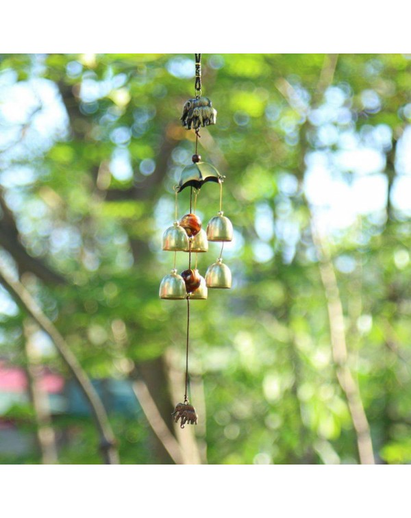 Alloy Metal Wind Chime Chapel Wind Bells Garden Wall Hang Ornament