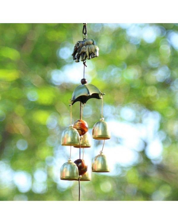 Alloy Metal Wind Chime Chapel Wind Bells Garden Wall Hang Ornament