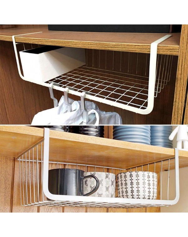 Storage Rack Chopping Block Rack Cutting Board Towel Hanging Holder(White)