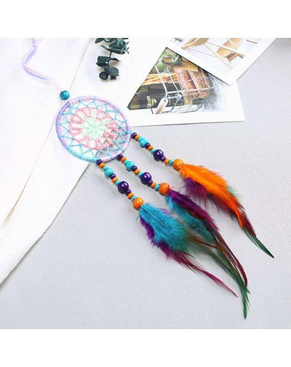 Countryside Feather Dream Catcher Net Beads Dreamcatcher Home Car Decor